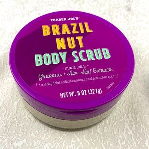 Trader Joe’s Brazil Nut Body Scrub Guarana And Aloe Extracts .8OZ New